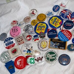 Vintage Political and Event Button Collection